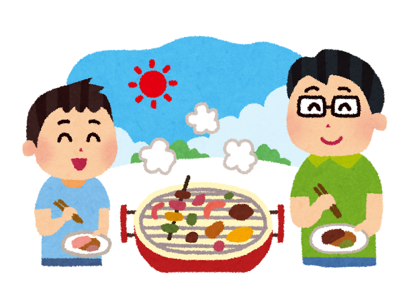 親子でBBQ
