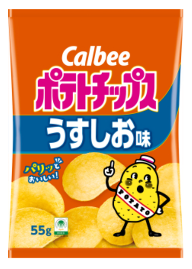 カルビーポテトチップスうすしお味
