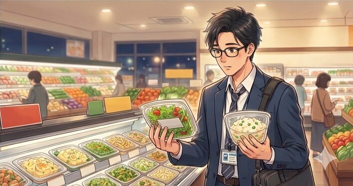 サラダを比較する