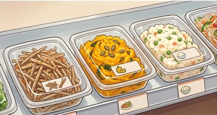 脂質が多いサラダ