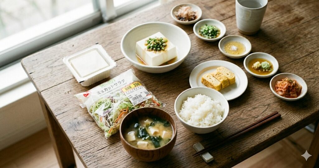 冷奴のあるメニュー例