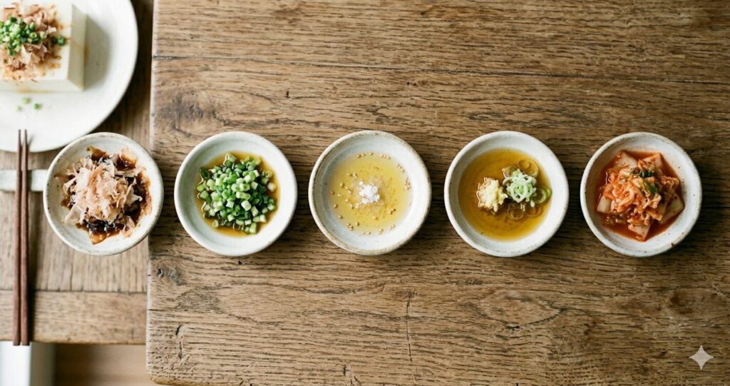 冷奴トッピング例