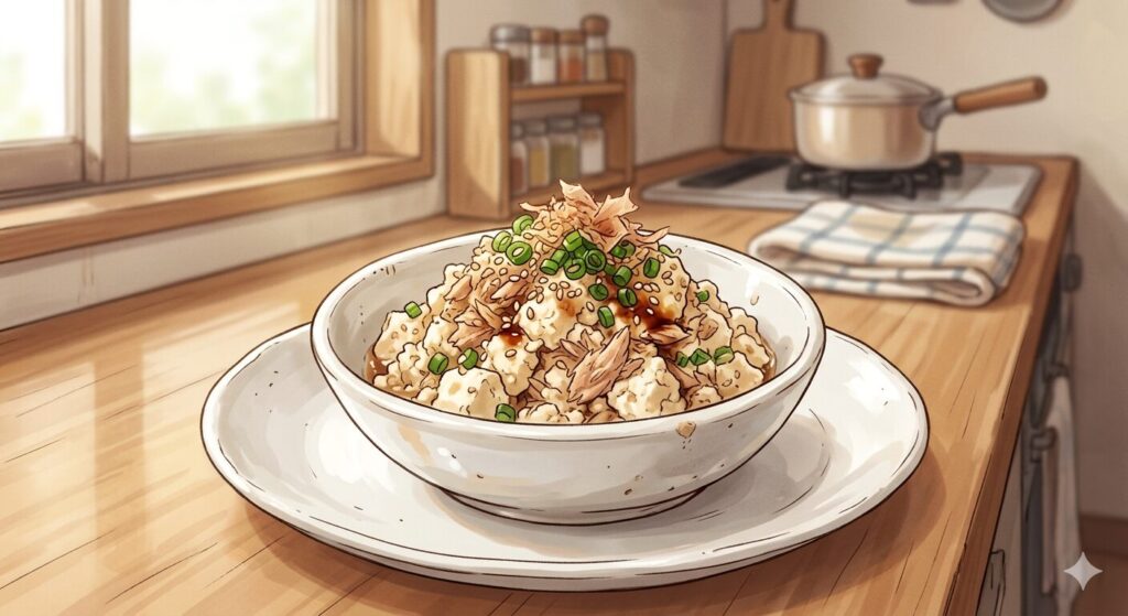 ツナ缶と豆腐