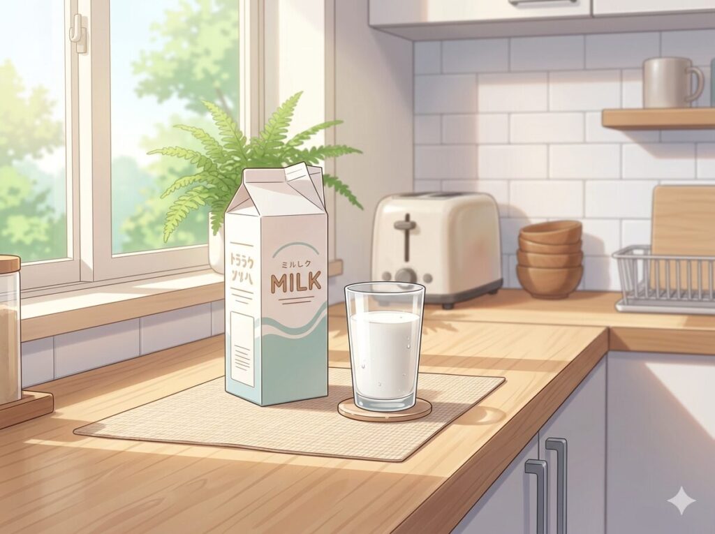 牛乳挿入画像①